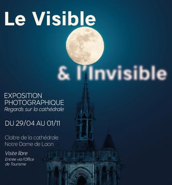 Exposition intitulée "Le Visible & l'Invisible" dans le cloître à Laon