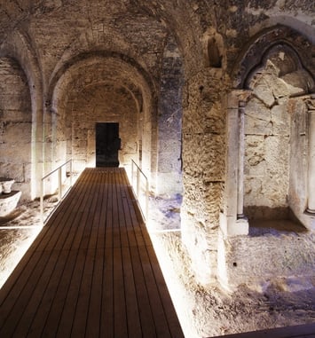 Visite guidée de la crypte