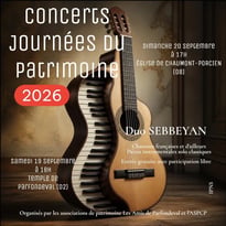 Concert du Duo Sebbeyan au temple de Parfondeval