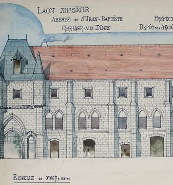 Visite guidée à Laon : l'ancienne abbaye Saint-Jean (actuelle Préfecture)